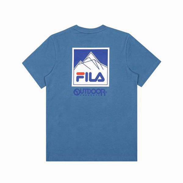 Fila X Outdoor Graphic S/S Men's T-Shirts - Blue,NZ 435-98206